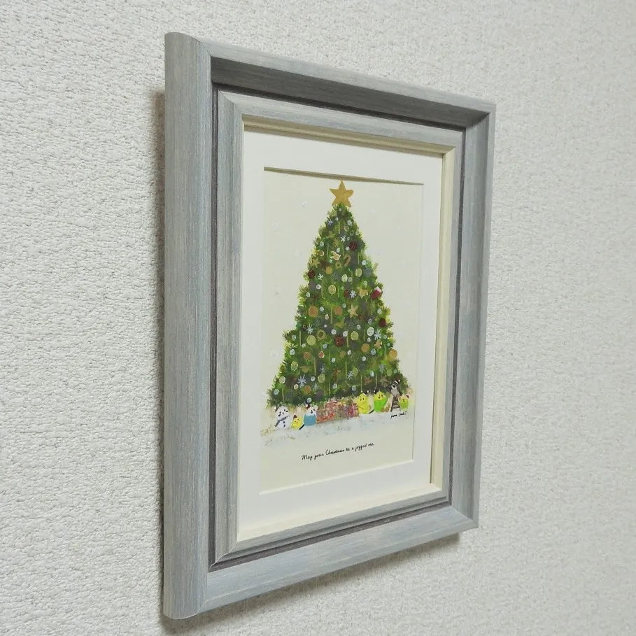 インコたちとクリスマスツリー